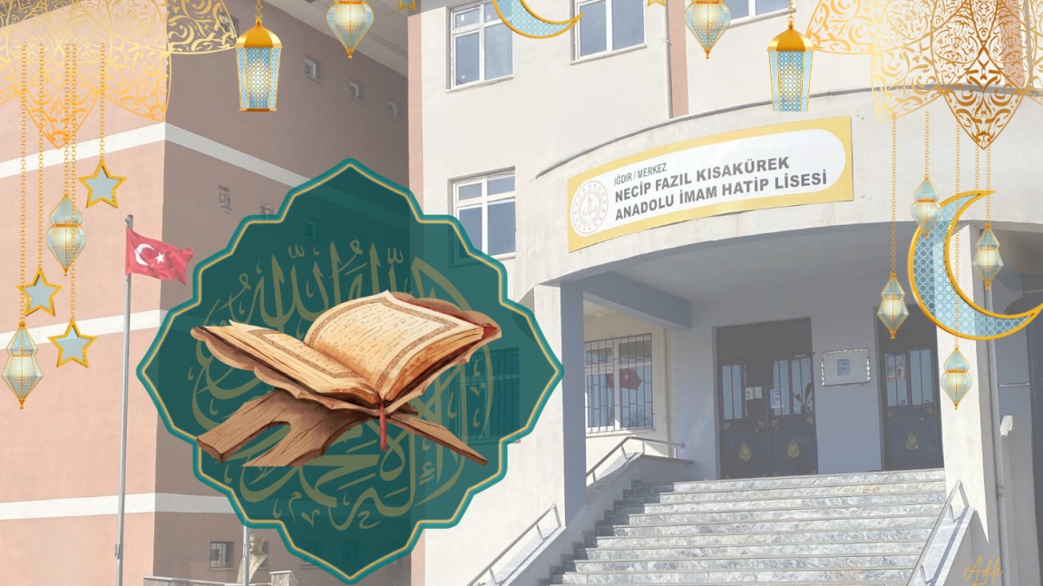 Iğdır Necip Fazıl Kısakürek Anadolu İmam Hatip Lisesi İmsakiye Dağıtımı